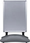 vidaXL - Posterstandaard - A1 - waterdicht - aluminiumlegering - grijs