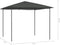 vidaXL - Prieel - 160 - g/m² - 3x3x2,6 - m - antracietkleurig