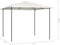 vidaXL - Prieel - 160 - g/m² - 3x3x2,6 - m - crèmekleurig