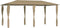 vidaXL - Prieel - 160 - g/m² - 3x3x2,6 - m - crèmekleurig