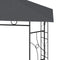 vidaXL - Prieel - 160 - g/m² - 3x3x2,7 - m - antracietkleurig