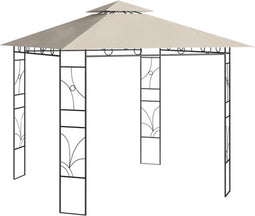 vidaXL - Prieel - 160 - g/m² - 3x3x2,7 - m - crèmekleurig
