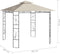 vidaXL - Prieel - 160 - g/m² - 3x3x2,7 - m - crèmekleurig