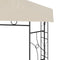 vidaXL - Prieel - 160 - g/m² - 3x3x2,7 - m - crèmekleurig