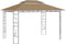 vidaXL - Prieel - 160 - g/m² - 4x3x2,7 - m - taupe