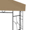 vidaXL - Prieel - 160 - g/m² - 4x3x2,7 - m - taupe