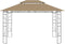 vidaXL - Prieel - 160 - g/m² - 4x3x2,7 - m - taupe