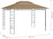 vidaXL - Prieel - 160 - g/m² - 4x3x2,7 - m - taupe