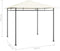 vidaXL - Prieel - 180 - g/m² - 3x3x2,7 - m - crèmekleurig