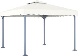 vidaXL - Prieel - 300x300 - cm - aluminium - crème