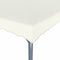 vidaXL - Prieel - 300x300 - cm - aluminium - crème
