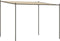 vidaXL - Prieel - 3x3 - m - 180 - g/m² - stof - en - staal - beige