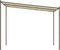 vidaXL - Prieel - 3x3 - m - 180 - g/m² - stof - en - staal - beige