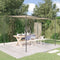 vidaXL - Prieel - 3x3 - m - 180 - g/m² - stof - en - staal - beige