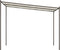 vidaXL - Prieel - 3x3 - m - 180 - g/m² - stof - en - staal - wit