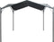 vidaXL - Prieel - 3x3 - m - staal - antraciet