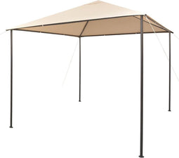 vidaXL - Prieel - 3x3 - m - staal - beige