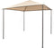 vidaXL - Prieel - 3x3 - m - staal - beige