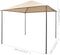 vidaXL - Prieel - 3x3 - m - staal - beige