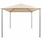 vidaXL - Prieel - 3x3 - m - staal - beige