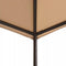 vidaXL - Prieel - 3x3 - m - staal - beige