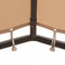 vidaXL - Prieel - 3x3 - m - staal - beige