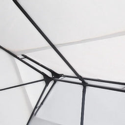 vidaXL - Prieel - 3x4 - m - wit