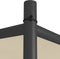 vidaXL - Prieel - 4x4 - m - 180 - g/m² - stof - en - staal - beige