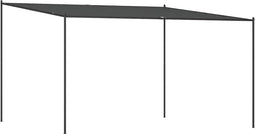 vidaXL - Prieel - 4x4 - m - 180 - g/m² - stof - en - staal - antracietkleurig