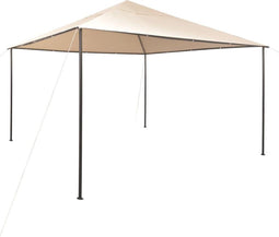 vidaXL - Prieel - 4x4 - m - staal - beige