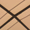 vidaXL - Prieel - 4x4 - m - staal - beige