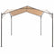 vidaXL - Prieel - 4x4 - m - staal - beige
