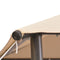 vidaXL - Prieel - 4x4 - m - staal - beige