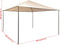 vidaXL - Prieel - 4x4 - m - staal - beige