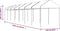 vidaXL - Prieel - met - dak - 15,61x2,28x2,69 - m - polyetheen - wit