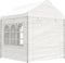 vidaXL - Prieel - met - dak - 2,28x2,23x2,69 - m - polyetheen - wit