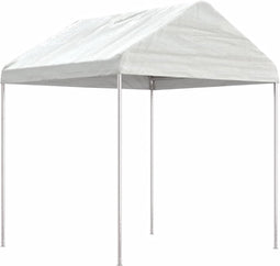 vidaXL - Prieel - met - dak - 2,28x2,23x2,69 - m - polyetheen - wit
