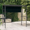 vidaXL - Prieel - met - dak - 220x110x200 - cm - antracietkleurig
