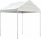 vidaXL - Prieel - met - dak - 4,46x2,28x2,69 - m - polyetheen - wit