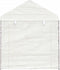 vidaXL - Prieel - met - dak - 6,69x2,28x2,69 - m - polyetheen - wit