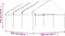vidaXL - Prieel - met - dak - 6,69x5,88x3,75 - m - polyetheen - wit