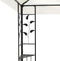 vidaXL - Prieel - met - dubbel - dak - 6x3 - m - wit