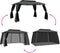 vidaXL - Prieel - met - gaaswanden - en - dubbel - dak - 3,93x2,93 - m - staal - antraciet