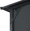 vidaXL - Prieel - met - gordijn - 3x3 - m - aluminium - zwart