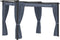vidaXL - Prieel - met - gordijnen - 3x3 - m - staal - antraciet