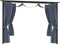 vidaXL - Prieel - met - gordijnen - 3x3 - m - staal - antraciet