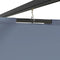 vidaXL - Prieel - met - gordijnen - 3x3 - m - staal - antraciet