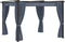 vidaXL - Prieel - met - gordijnen - 3x3 - m - staal - antraciet