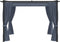 vidaXL - Prieel - met - gordijnen - 3x3 - m - staal - antraciet