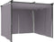 vidaXL - Prieel - met - gordijnen - 3x3 - m - staal - antraciet